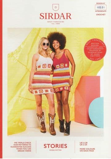 Sirdar Stories DK Crochet Pattern - 10531 Dress