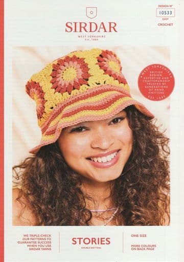 Sirdar Stories DK Crochet Pattern - 10533 Hat