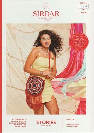 Sirdar Stories DK Crochet Pattern - 10535 Bag
