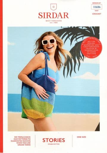 Sirdar Stories DK Crochet Pattern - 10686 Crochet Tote Bag
