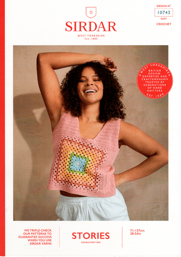 Sirdar Stories DK Crochet Pattern - 10743 Summer Top