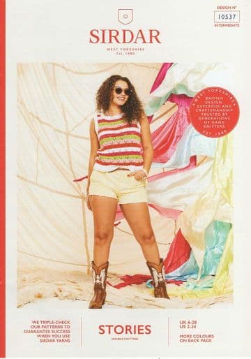 Sirdar Stories DK Knitting Pattern - 10537 Summer Top