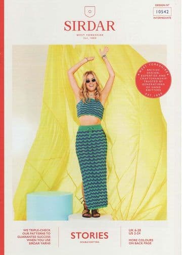 Sirdar Stories DK Knitting Pattern - 10542 Top & Skirt