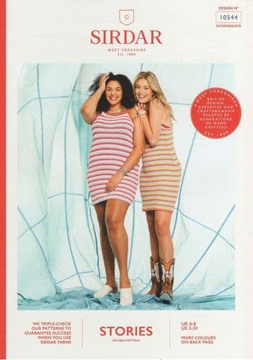 Sirdar Stories DK Knitting Pattern - 10544 Dresses