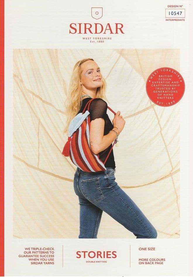 Sirdar Stories DK Knitting Pattern - 10547 Duffle Bag