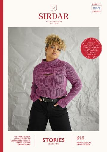 Sirdar Stories DK Knitting Pattern - 10578 Vest & Arm Warmers