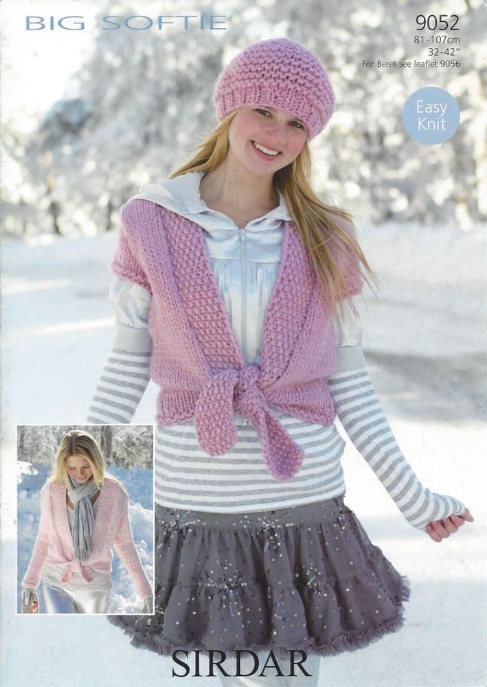 Sirdar Super Chunky Knitting Pattern - 9052 Ladies Jackets 2 Designs