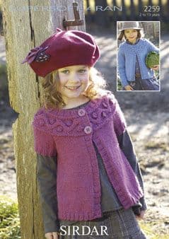 Sirdar Supersoft Aran - 2259 Cardigans Knitting Pattern