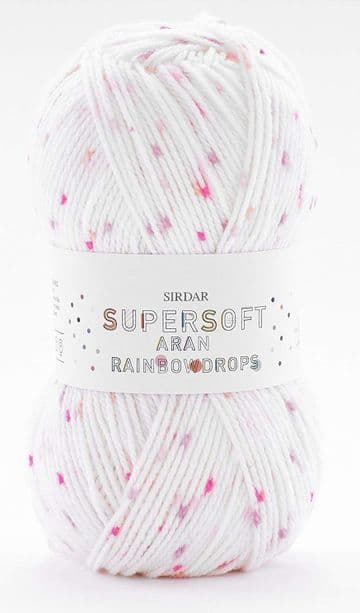 Sirdar Supersoft Aran Raibow Drops 100g - 850 Jelly Bean