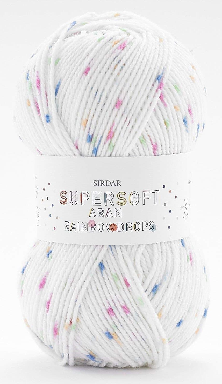 Sirdar Supersoft Aran Rainbow Drops Knitting Pattern 5186 Dresses