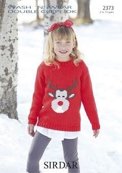 Sirdar Wash 'n Wear Double Crepe - 2373 Jumper Knitting Pattern