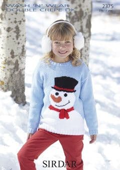 Sirdar Wash 'n Wear Double Crepe - 2375 Jumper Knitting Pattern