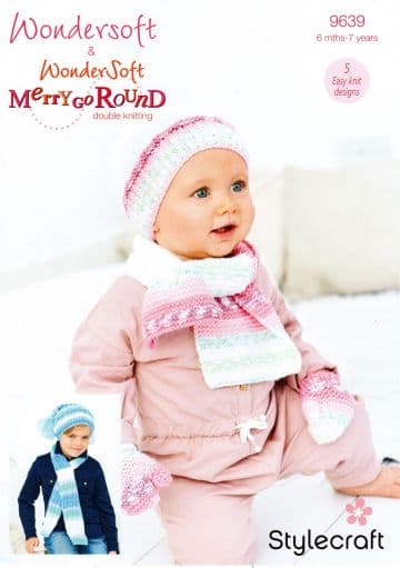Stylecraft Baby DK Knitting Pattern - 9639 Accessories