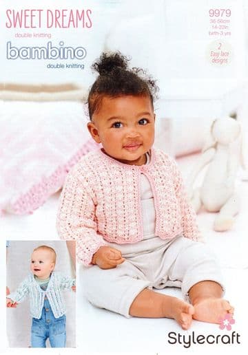 Stylecraft Baby DK Knitting Pattern - 9979 Cardigans