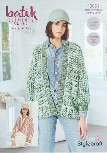 Stylecraft DK Crochet Pattern - 10051 Ladies Jackets