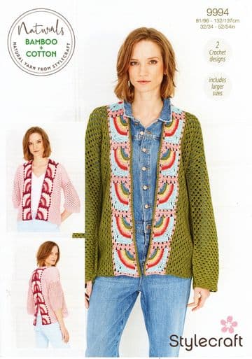 Stylecraft DK Crochet Pattern - 9994 Ladies Cardigans