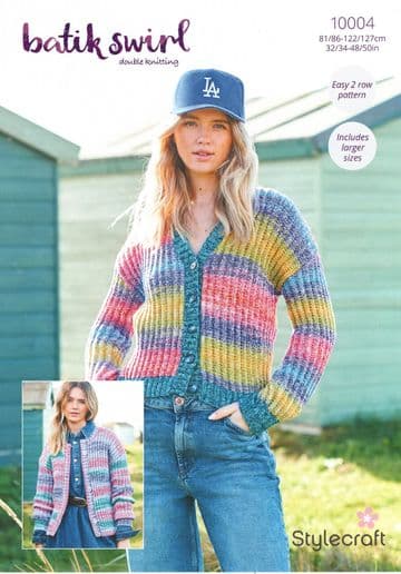 Stylecraft DK Knitting Pattern - 10004 Ladies Cardigans