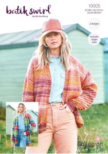 Stylecraft DK Knitting Pattern - 10005 Ladies Cardigans