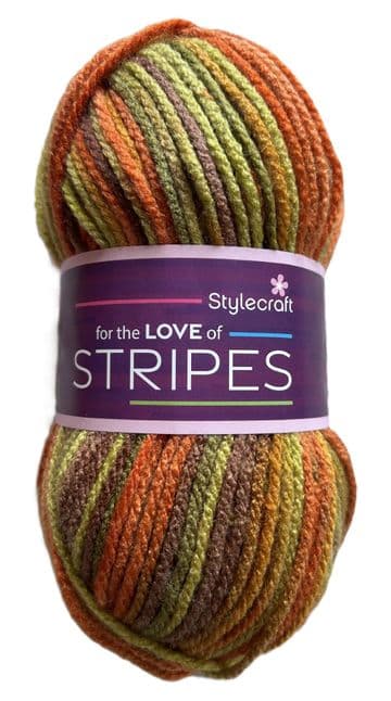 Stylecraft 'For the Love of Stripes' Chunky 100g - 1960 Aperol Spritz