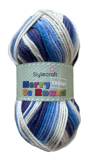 Stylecraft Merry Go Round Chunky 100g - 3122 Blue/Denim