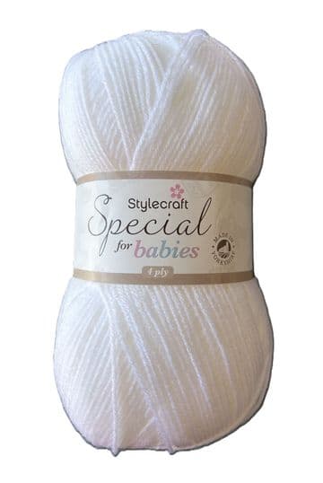 Stylecraft Special for Babies 4 Ply 100g - 1001 White