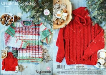 Stylecraft Wonderland Chunky Knitting Pattern - 10028 Children's Sweaters