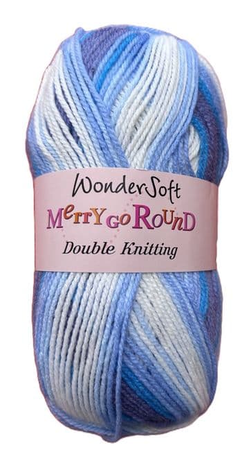 Stylecraft Wondersoft Merry Go Round DK 100g - 3122 Blue/Denim