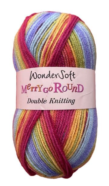 Stylecraft Wondersoft Merry Go Round DK 100g - 3154 Pastel Rainbow