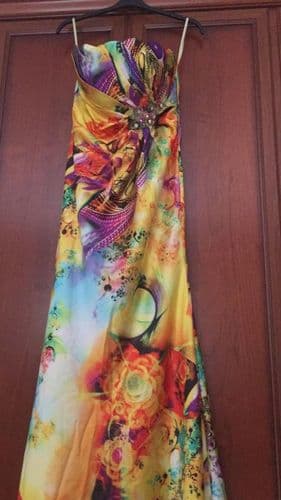 Abito Lungo Fiorato Solo Taglia 42