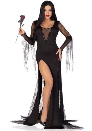 Costume da Sexy Spooky Morticia | LA87182