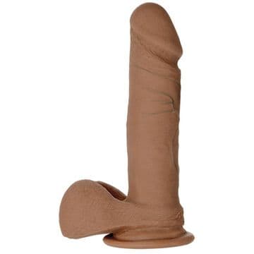 FALLO REALISTICO THE REALISTIC COCK UR3 BROWN 6"