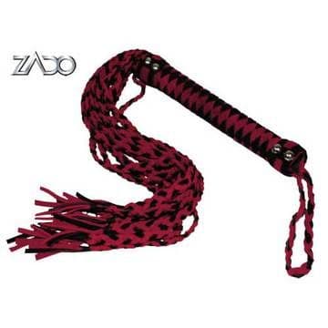 FRUSTA IN PELLE ROSSA E NERA