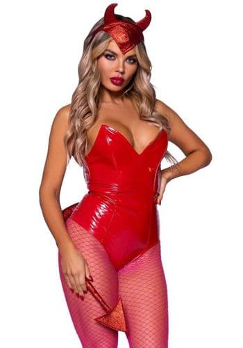 Leg Avenue Cerchietto da diavolo e coda lunga|A2913