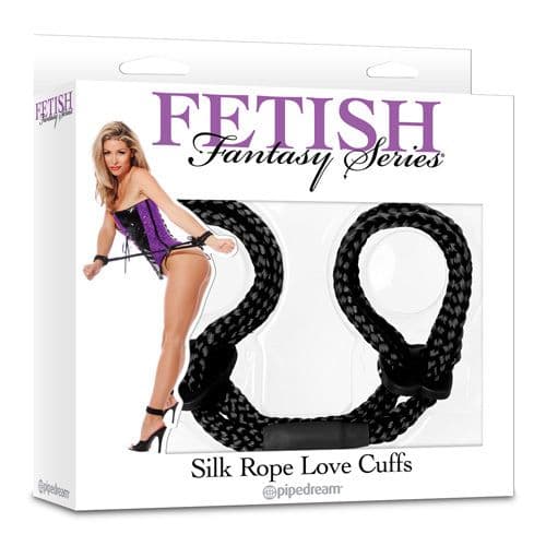 Manette Fetish Fantasy ~ Silk Rope Love Cuffs, Nero