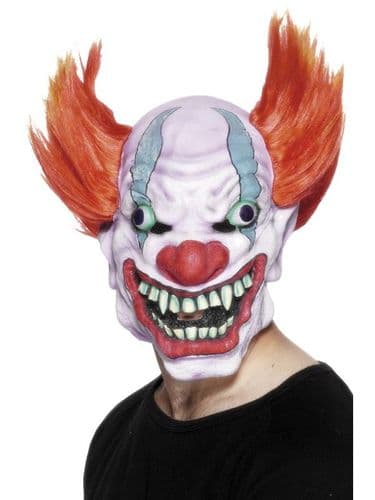 Maschera Da Clown Rossa Bianca Blu (26473)
