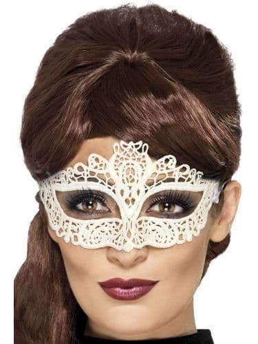 Maschera Per Occhi In Pizzo Filigrana Bianca (45226)