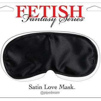MASCHERINA NERA FETISH SATIN BLACK