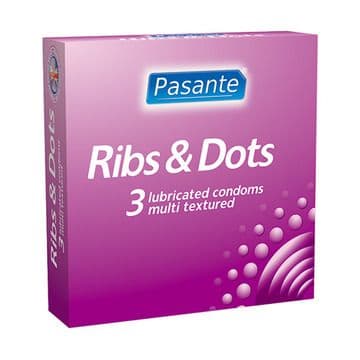 PASANTE PROFILATTICI RIBS AND DOTS 3 PEZZI