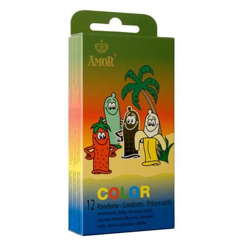 Profilattici Amor Color Frutta Mista 12pz