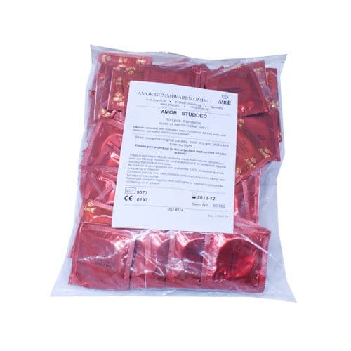 Profilattici Ritardanti Amor Studded 100pz