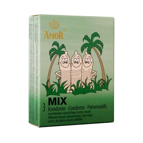 Profilattici Stimolanti Amor Mix 3pz