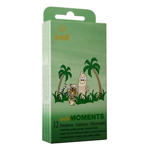 Profilattici Stimolanti & Ritardanti Amor Wild Moment 12pz
