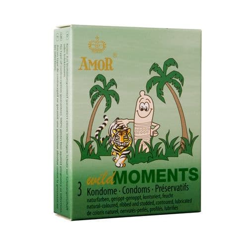 Profilattici Stimolanti & Ritardanti Amor Wild Moments 3pz