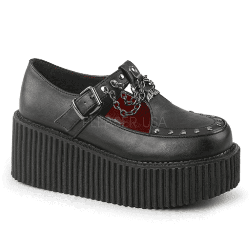 BRATTY-118 Nero - Demonia - Scarpe e Stivaletti donna