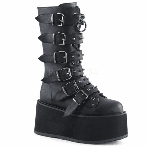 Demonia Defiant-303, Stivali Uomo, Nero Blk Pelle vegana, 42 EU Demonia Defiant-303, Stivali Uomo, Nero Blk Pelle vegana, 42 EU