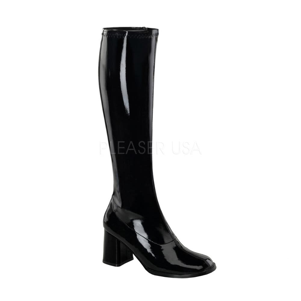 Stivali alti kitten con Oval T Donna, Nero | Milano