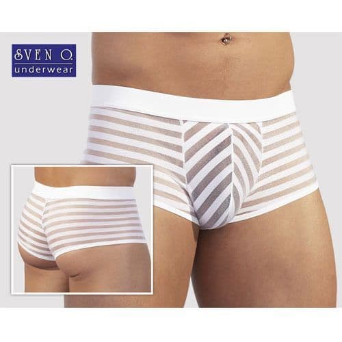 Sven O | Svenjoyment Boxer Bianchi Con Effetto Trasparenze