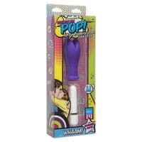 VIBRATORE DESIGN AMERICAN POP! WHAAM! 10 FUNCTION SILICONE VIBRATOR PURPLE