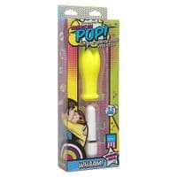 VIBRATORE DESIGN AMERICAN POP! WHAAM! 10 FUNCTION SILICONE VIBRATOR YELLOW