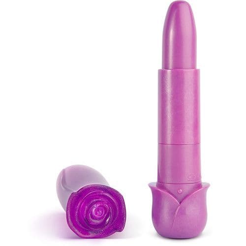 VIBRATORE DESIGN BLOOMING PURPLE ROSE 6X LIPSTICK VIBE